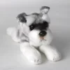 1 pc Cute Small Schnauzer Puppy Real Life Plush Toy Soft Simulation Dog Stuffed Kids doll - Schnauzer Gifts