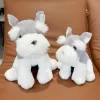 27 35cm Simulation RealLife Pets Schnauzer Plush Toys Stuffed Fluffy Animal Cute Puppy Baby Appsease Dog 4 - Schnauzer Gifts