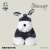 40cm Adorable Fluffy Schnauzer Toys Doll Stuffed Kawaii Animal Dog Toys Plush Schnauzer Doll Best Bithday - Schnauzer Gifts