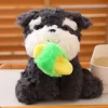 Animal series plush toys with slippers dog Schnauzer cute and fun plush toys for children s 1 - Schnauzer Gifts