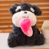 Animal series plush toys with slippers dog Schnauzer cute and fun plush toys for children s 2 - Schnauzer Gifts