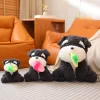 Animal series plush toys with slippers dog Schnauzer cute and fun plush toys for children s 5 - Schnauzer Gifts