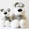 INS Nordic Schnauzer Soft Stuffed Animals Kids Sleeping Cute Dog Cartoon Plush Toy Dolls Children Birthday 1 - Schnauzer Gifts