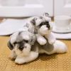 Simulation Dog Plush Toy Stuffed Animal Super High Quality Realistic Schnauzer Dog Toy For Luxury Home 1 - Schnauzer Gifts