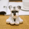 Simulation Dog Plush Toy Stuffed Animal Super High Quality Realistic Schnauzer Dog Toy For Luxury Home 3 - Schnauzer Gifts