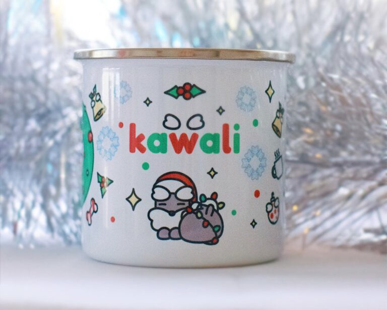 Kawali Christmas Schnauzer Camfire Mug - Schnauzer Gifts