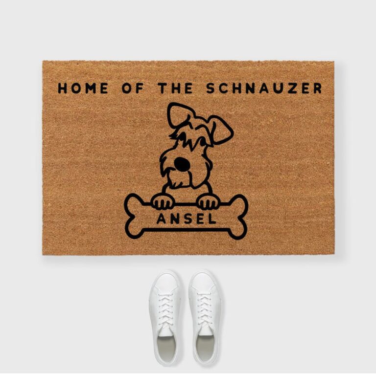 New Schnauzer Doormat Schnauzer Welcome Mat - Schnauzer Gifts