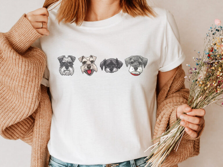 Schnauzer Dog Mom T Shirt - Schnauzer Gifts