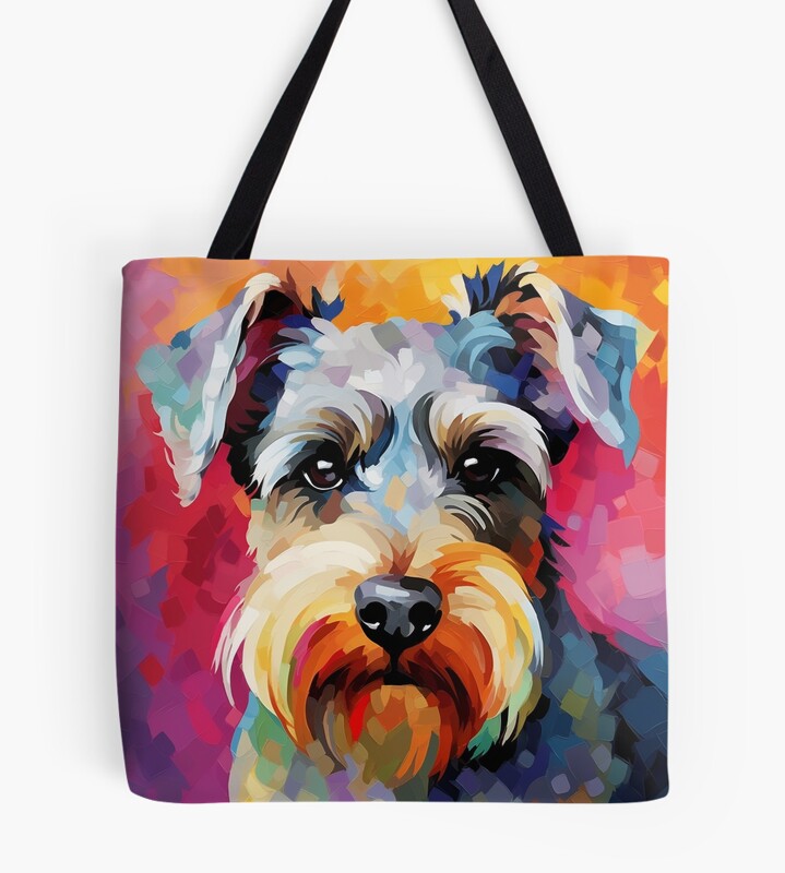 The Schnauzer Playful Whimsy Tote - Schnauzer Gifts